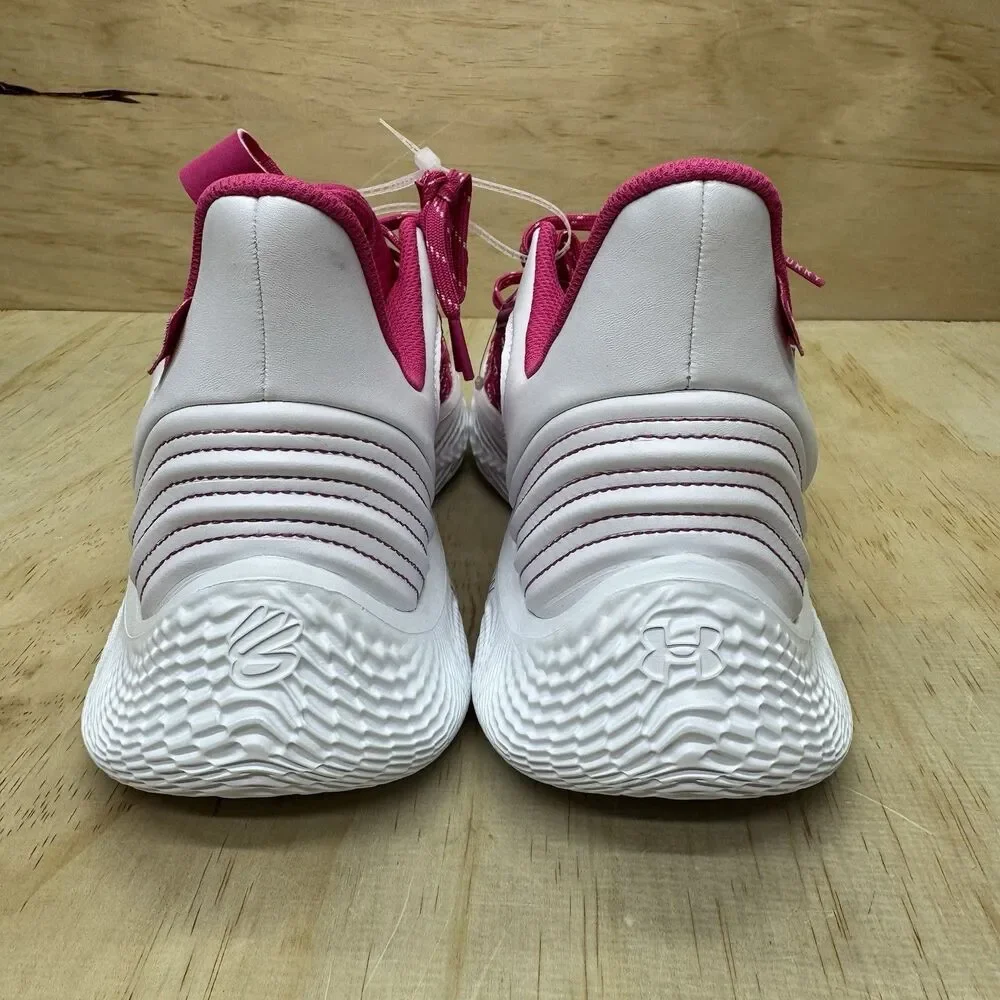 NEW Under Armour UA Steph Curry 9 Basketball White Pink 3025631-600 Mens Sz 12